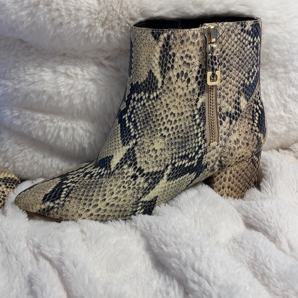 Cole Haan Eva Bootie Leather Embossed Snakeskin - Picture 7 of 17
